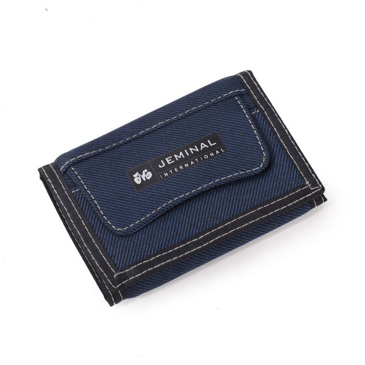 Casual Short Canvas Denim Unisex Men's Wallet