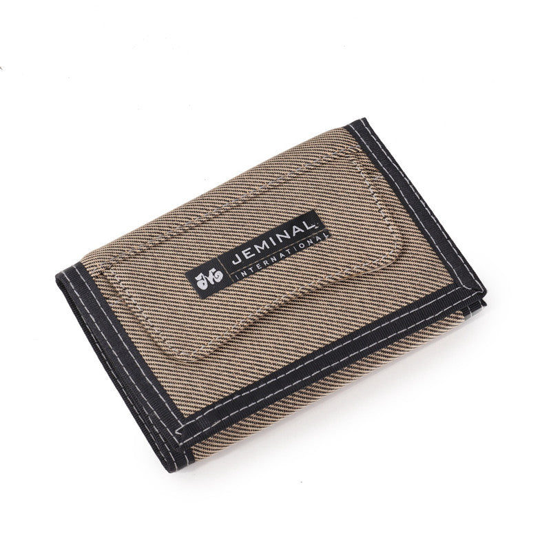 Casual Short Canvas Denim Unisex Men's Wallet