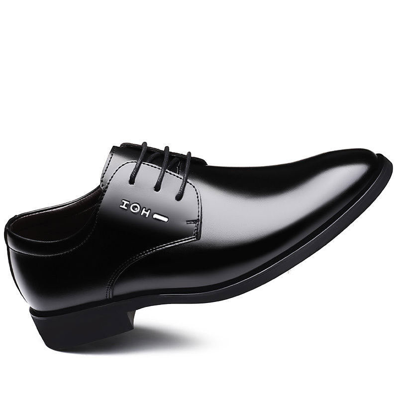 Large Size Men's Leather Shoes Business Suit Korean Version