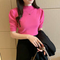 Women's Short Half High Collar Bottoming Shirt