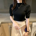 Women's Short Half High Collar Bottoming Shirt