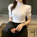 Women's Short Half High Collar Bottoming Shirt