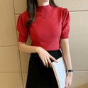 Women's Short Half High Collar Bottoming Shirt