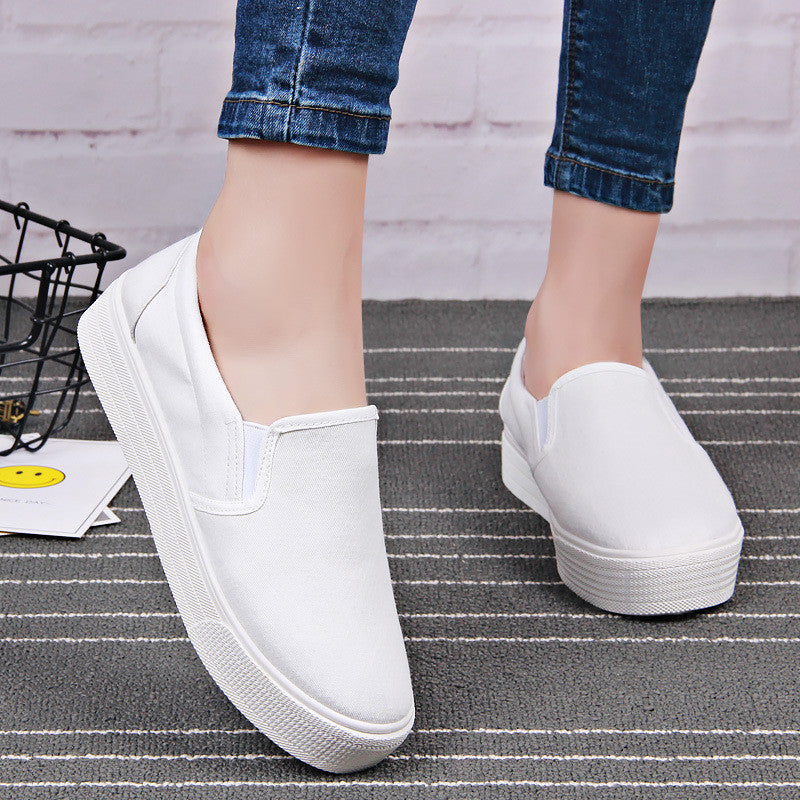 White Shoes Ladies Canvas Shoes Student Shoes