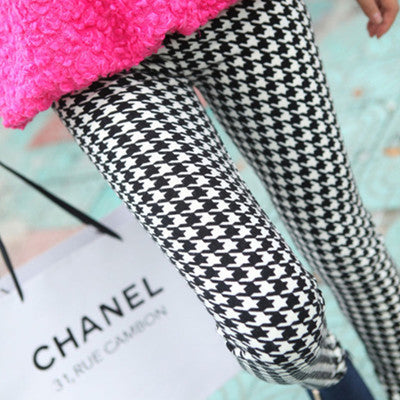 Milk Silk Houndstooth Leggings