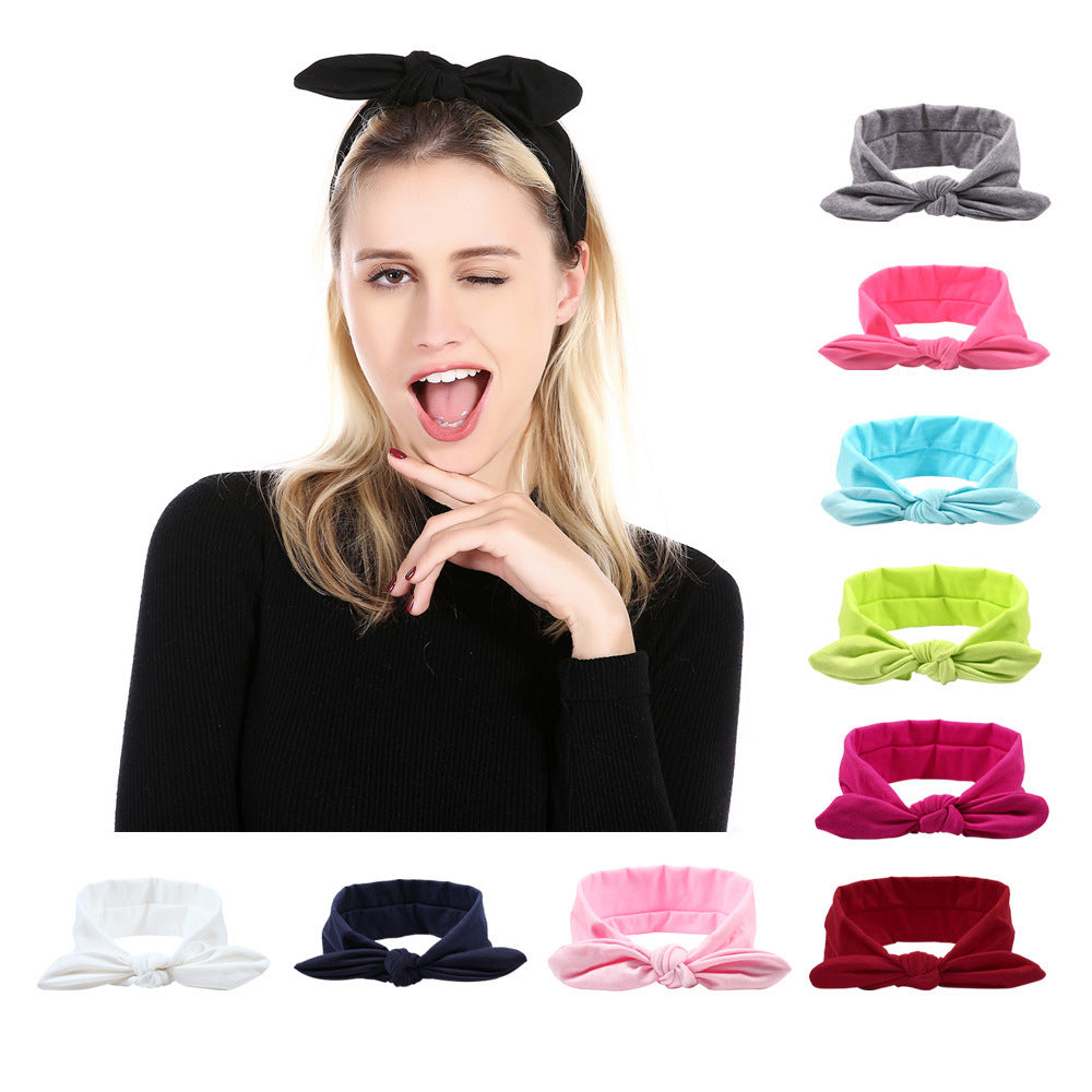 Hoop Bunny Ears Fabric High Quality Headband