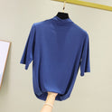 Plus Size Five-point Sleeve T-shirt Bottoming Shirt