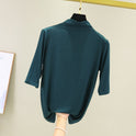 Plus Size Five-point Sleeve T-shirt Bottoming Shirt