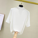 Plus Size Five-point Sleeve T-shirt Bottoming Shirt