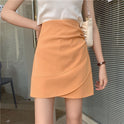 Summer Korean Version Of High-Waist Pleated Skirt, Anti-Empty Irregular Skirt, Short Skirt, Women's Small A-Line Skirt