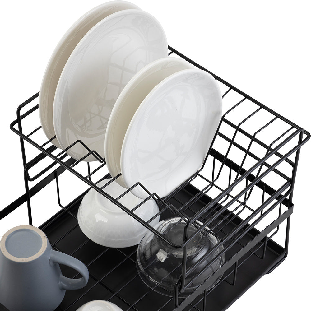 Household Goods Kitchen Dish Drain Rack Detachable Countertop Sink Tableware Chopsticks Spoon Storage Organizer