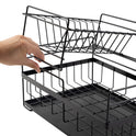 Household Goods Kitchen Dish Drain Rack Detachable Countertop Sink Tableware Chopsticks Spoon Storage Organizer