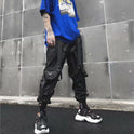 Functional Overalls Dark Functional Pants Paratrooper Pants Hip-Hop All-Match Casual Pants Men