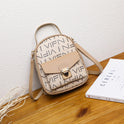 Female Bag Printing Small Backpack Double Shoulder Small Bag Bag Single Shoulder Diagonal Handbag