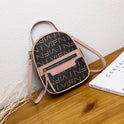 Female Bag Printing Small Backpack Double Shoulder Small Bag Bag Single Shoulder Diagonal Handbag