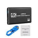 بطاقة التقاط فيديو HDMI بطاقة التقاط شاشة 4K تسجيل USB3.0 1080P 60Fps التقاط الألعاب