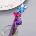 Small Fresh, Metallic Diamond Gel Pen, Multicolor Diamond Tip Black Pen, Student Note Pen