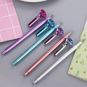 Small Fresh, Metallic Diamond Gel Pen, Multicolor Diamond Tip Black Pen, Student Note Pen