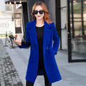 Women's Mid-length Suit Woolen Coat