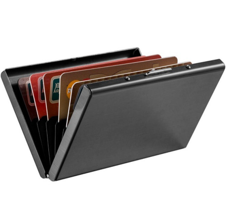 Titanium Gold Black Stainless Steel Card Holder  Credit Card Case Black Bank Card Case Metal Card Case