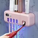 Smart Toothbrush Sterilizer Ultraviolet Sterilization And Drying Perforation-Free Toilet Toothbrush Rack