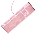 Pink Real Mechanical Keyboard And Mouse Set For Girls E-Sports Games Dedicated Wired Green Axis Red Axis