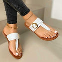 Flip-Flat Sandals Fashionable and Comfortable Buckle