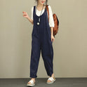 New Style Bib Pants Fat Size Women's Loose Casual Pants Bib Trousers