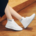 Women's High-Top Stretch Fly Woven Breathable Socks Shoes