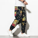 Summer Chinese Wind Bundle Foot Pants For Men Fattening