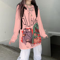 Korean Version Of Large Size Loose Blouse Autumn Thin Casual Long-Sleeved Bottoming Shirt Women