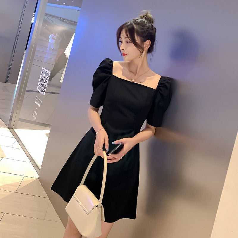 Summer New Temperament Skirt Slim Slimming Collar