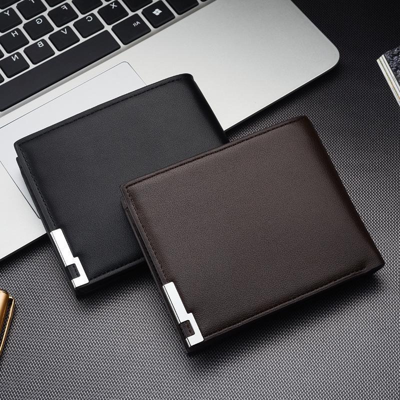 Men's Small Wallet Fashion Card Holder Men's Short Leather Wallet