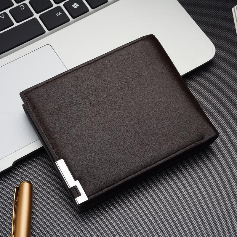 Men's Small Wallet Fashion Card Holder Men's Short Leather Wallet