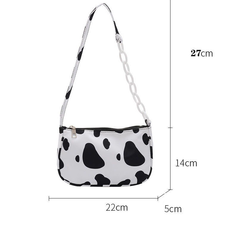 Oxford Fashion Cow Pattern Crossbody Bag