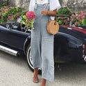 Cotton And Linen Loose Straight-leg Casual Overalls