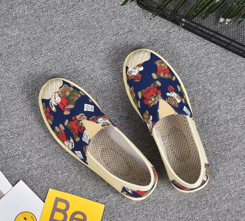 21 New Prairie Princess Canvas Shoes Lightweight Canvas Breathable Thomas Shoes Ethnic Style Cloth Shoes Flat Shoes Women