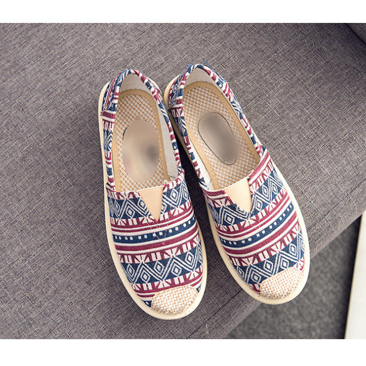 21 New Prairie Princess Canvas Shoes Lightweight Canvas Breathable Thomas Shoes Ethnic Style Cloth Shoes Flat Shoes Women