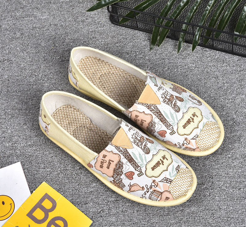 21 New Prairie Princess Canvas Shoes Lightweight Canvas Breathable Thomas Shoes Ethnic Style Cloth Shoes Flat Shoes Women