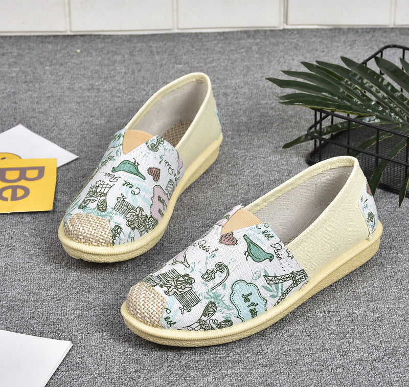 21 New Prairie Princess Canvas Shoes Lightweight Canvas Breathable Thomas Shoes Ethnic Style Cloth Shoes Flat Shoes Women