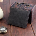 Men'S Wallet Simple Fashion Short Thin Retro Soft Leather