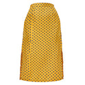 Slim-Fit Slit Satin Bread Hip Skirt High-Waist Mid-Length Zipper Polka-Dot Skirt