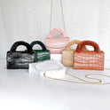 Fashion Stone Pattern Plush Handbag