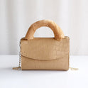 Fashion Stone Pattern Plush Handbag