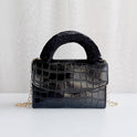 Fashion Stone Pattern Plush Handbag