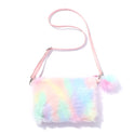 Rainbow Plush Messenger Bag Shoulder Bag