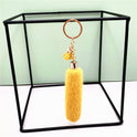 Faux Mink Fur Key Chain Bag Charms Pendant Tassel Fluffy Car Key Ring Accessories Wholesale