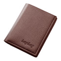 Men's Wallet Short Men Wallet Men's Vertical Thin Section Can Hold Driver's License Dollar Folder Mini Wallet