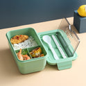 Microwave Japanese-style Portable Plastic Three-compartment Lunch Box Student Lunch Box Wholesale Custom