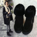 Plush Thick-Soled Inner Heightening Short-tube Snow Boots